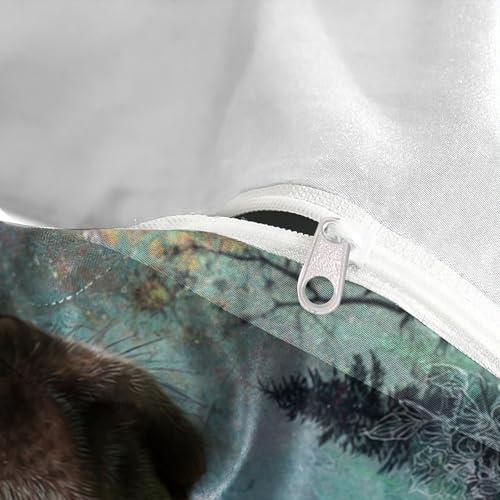 Parure de lit empreinte de patte de chien 260x220cm microfibre - 8