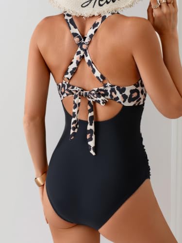 Image of B2prity Women's One Piece Swimsuit Tummy Control High Waisted Bathing Suit