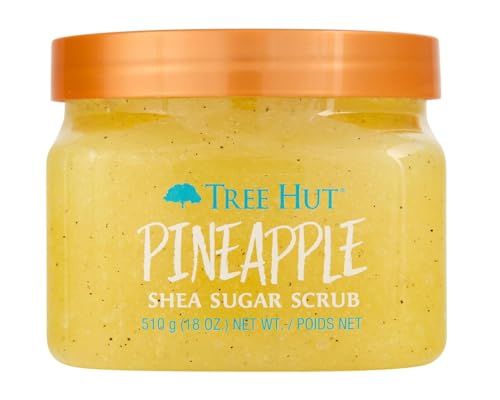 Tree Hut Pineapple Shea Sugar Scrub, Exfoliating, Hydrating & Moisturizing