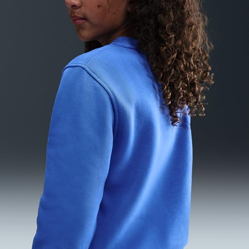 Nike Sportswear Club Fleece Big Kids' Sweatshirt (Comet Blue/White)2