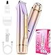 Intimrasierer für Frauen, 2-in-1 Dual Head Rasierer Damen, Elektrischer Damenrasierer Bikini Trimmer Damen Intimbereich, IPX6 Wasserdicht Kabelloser Wet & Dry Rasierer für Gesicht und Körper