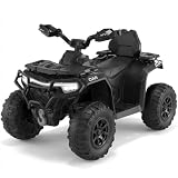 Quad électrique Enfant 12V Tout Terrain – 2 Moteurs Puissants, Suspension, Télécommande Parentale, Phares LED, Musique, Sans Fil, USB, Klaxon, Drapeau LED – Véhicule ATV 4 Roues Pour Filles Et Garçons