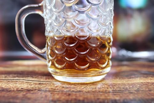 Image of Premium Glass Tea & Coffee Cups Set of 6, 230 ML Transparent Glass Mug with Handle for Coffee,Green Tea, Hot & Cold Beverages, Stylish Clear Drinking Cups for Home Kitchen Cafe (CTZ - 21)