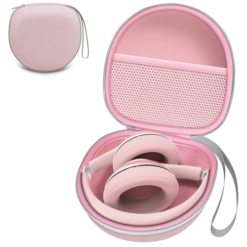Beats/JBL/TOZO/BERIBES/KVIDIOワイヤレスBluetoothノイズキャンセリングオーバーイヤーヘッドフォン用ヘッドホンケース-ハードシェルトラベル保護キャリーケースバッグ、ピンクの商品画像（Amazon）