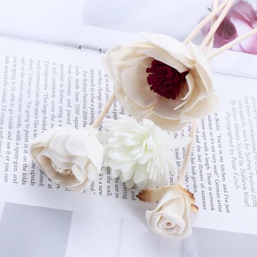 Difusores de perfume con flores artificiales x8 miniatura 4
