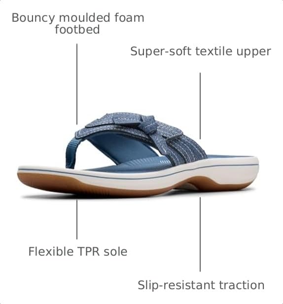 Image of Clarks Women's Breeze Dalia Cloudsteppers Flip Flop