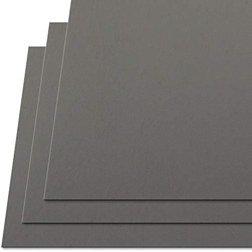 KYDEX Thermoform Sheet - (P1 Texture) - (.060 Thickness) - (12in x 12in Sheet) - (Gunmetal Gray) - (3 Pack) - (for KYDEX Holster Making & Hobby) - (by HolsterSmith)