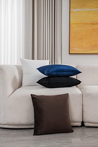 Dezene Decorative Pillow Covers 12X20 Black: 2 Pack Cozy Soft Velvet Rectangular Throw Pillow Cases For Farmhouse Home Decor #TOP3