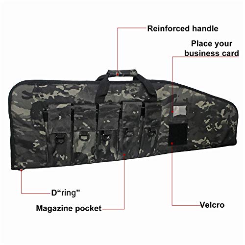 Armycamo 38 Inch Rifle Bag Outdoor Tactical Cases Water Dust Resistant Long Gun Case Bag With Five Magazine Pouches For Hunting Shooting Range Sports Storage And Transport #TOP3