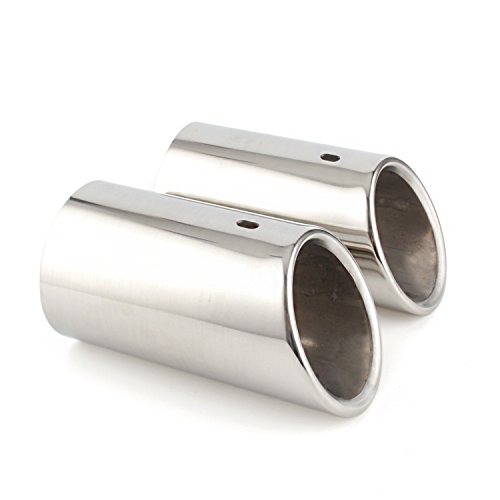 TAKPART Stainless Steel Exhaust Tail Muffler Tip Pipe for A4