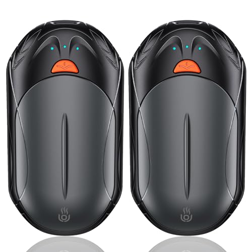 OUTJUT Chauffe Main 2 Packs, 6000mAh Chaufferette Main Reutilisable, USB Chauffe-Mains 3 Modes de...