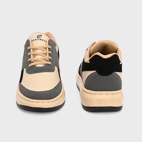 Image of Centrino Colorful Sneakers for Man | Shoes for Men Stylish | Casual Lightweight Lace-Up Canvas Walking Shoes | Cushioned Insole | Breathable Comfortable Anti-Skid | Trendy Colorblock Mens Shoes Daily (9588)