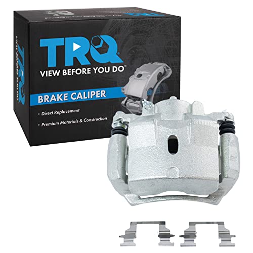 Image of TRQ Front Left Right Brake Caliper w /Bracket Driver Passenger Side | For 2004-2012 Chevrolet Malibu 2005-2010 Pontiac G6 2006-2009 Solstice 2007-2009 Saturn Aura 2009-2010 Sky