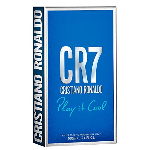 Cr7 Play It Cool Cristiano Ronaldo - Eau De Toilette Cologne Scent For Men - With Mandarin, Bergamot, Lavender, And Musk - From Cristiano Ronaldo's Original Men's Fragrance Collection - 3.4 Oz #TOP7