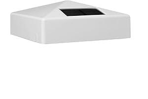 Classy Caps 4X4 White PVC Pyramid Solar Post Cap