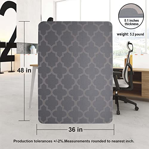 Aibob Office Chair Mat For Hardwood Floors, 36 X 48 In, Heavy Duty Floor Mats For Computer Desk, Easy Glide For Chairs, Flat Without Curling #TOP6