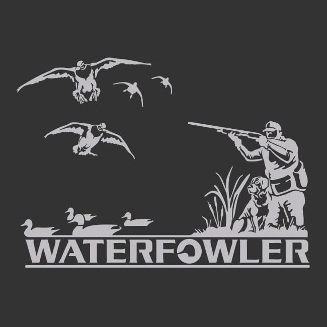 Waterfowl Hunting Decal - Duck/Goose Hunter Sticker - Automotive Window - Hunting Dog Image