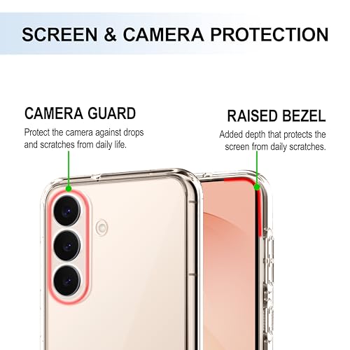 Image of CEDO Samsung Galaxy S26 Plus (5G) Clear Case | Soft Flexible Slim-Fit | Full Body 360 Protection Shock Proof TPU Back Cover (Transparent)