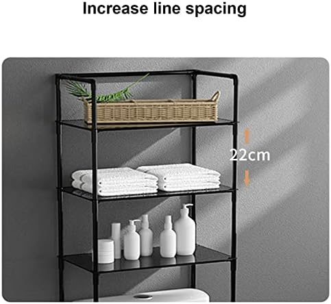 Multi-Functional Bathroom Shelf Organizer - Freestanding Over-The-Toilet Storage Rack with Adjustable Shelves for Efficient Bathroom Space Saving and Storage Solutions