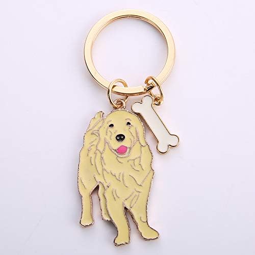 Miniatura 2 de tenghong2021 Corgi Llavero con cremallera para perro, lindo colgante con clip en joyería de animales, regalo para amantes de las mascotas, llavero