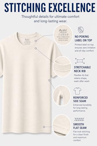 Image of Women's 100% Cotton T Shirt - Crew Neck, Short Sleeve, Regular Fit | Soft Breathable Fabric | Premium Everyday Basic Comfort Fit Tee for Casual
