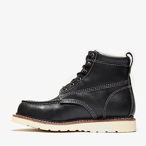 Image of Bonanza Boots FRONTIER PLUS 6 inch Men's Moc Toe Work Boot - Built For Tough Jobs