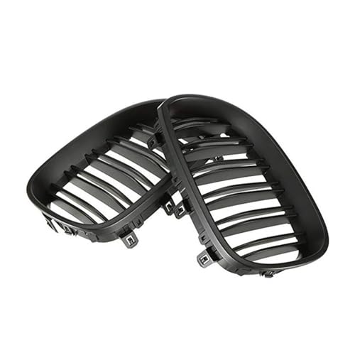 Grille de course rein E60 E61 noir brillant double maille - 4