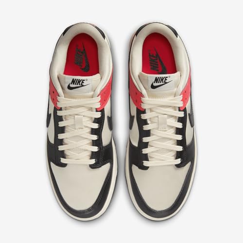 Nike Dunk Low SE Women's Shoes (HQ3423-635, Bright Crimson/Pale Ivory/Black)4