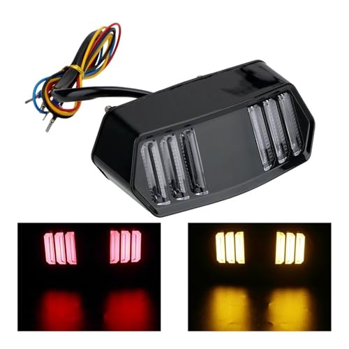 Feu stop arrière de moto LED 12V haute luminosité avec clignotant - 3