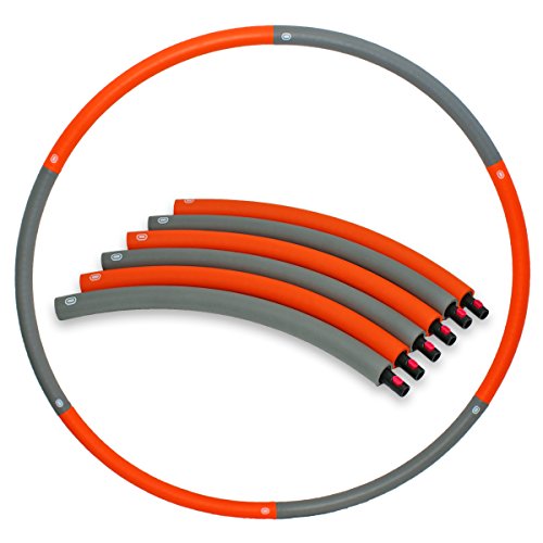 YogaAccessories 3.3 Pound Weighted Hula Hoop - Collapsible Foam 39" Hula Hoop
