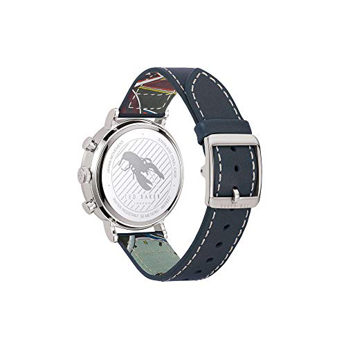 Image of Ted Baker Mens Leather Chronograph Watch (White Free Size)