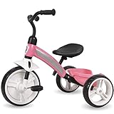 Color: rosa. Q-Play - Triciclo infantil a partir de 2 años, color rosa