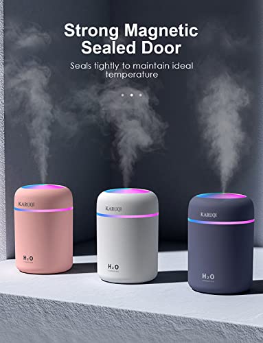KARUQI Luftbefeuchter, Mini USB Ultraschall Humidifier mit 300ml Wassertank, Automatische Abschaltung und Super leise… – Bild 7