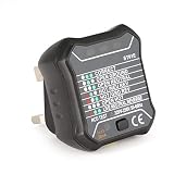 QWERTOUR Socket Outlet Tester Circuit Polarity Voltage Detector Wall Plug Breaker Finder RCD Test 22