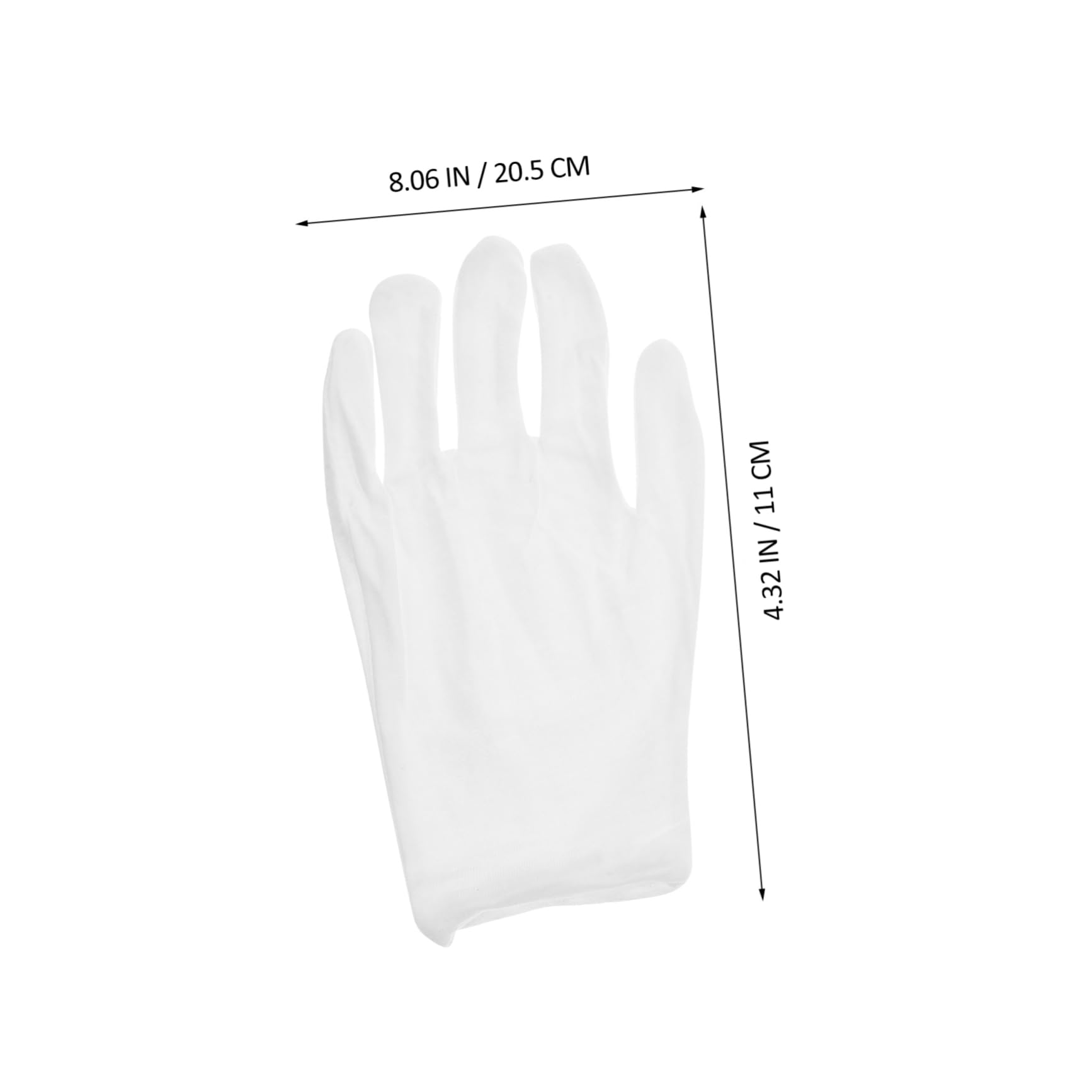 ULTECHNOVO 4sets Cotton Men's Work Gloves Grip for Coin Jewelry Inspection Safety 6pairs*4