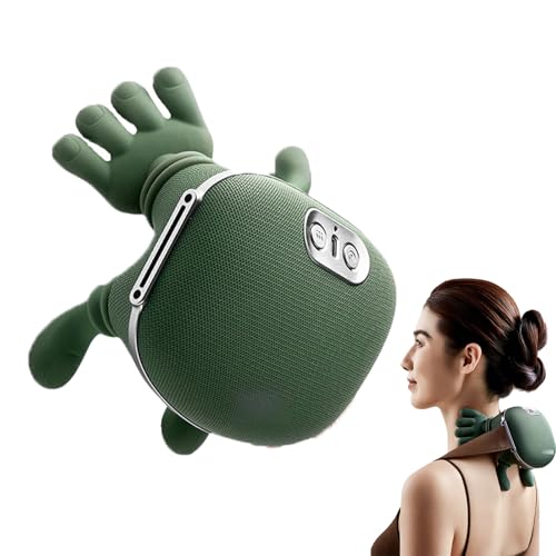 Siaasoo Neck Massager Siaasoo Massage Master for Shoulder for Pain Relief Deep Tissue, Electric Kneading Massage Pillow, Electric Cordless Gifts to Men Women (#A)