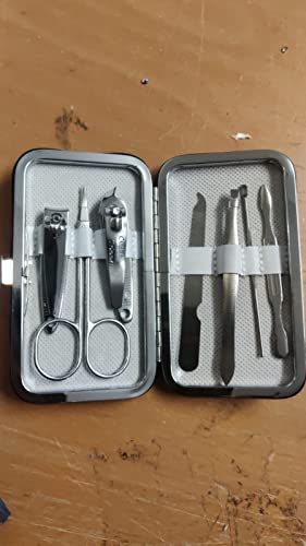 Crystal Crown® Kit de manucure 7 pièces - Kit de soin des ongles - Imprimé Paris Cover