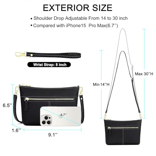 Image of RONSIN Small Crossbody Bag for Women Cell Phone Purse Shoulder Handbags Adjustable Strap