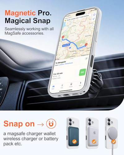 Image of Magnetic for iPhone 17 Case,Shockproof Matte Cover,White