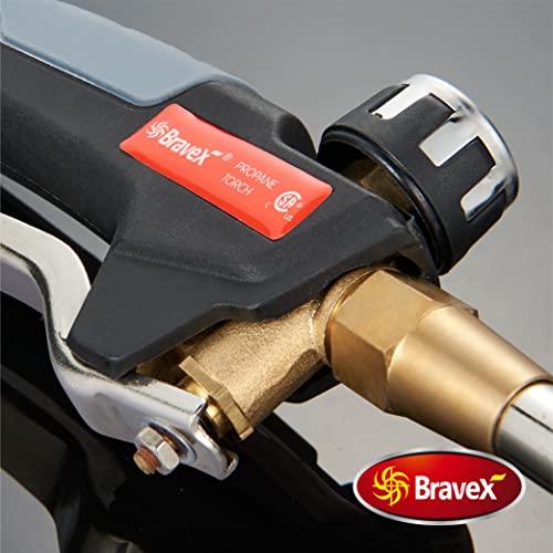 Propane Torch Weed Torch With Push Button Igniter - 800 000 Btu 10Ft Hose Propane Torch High Output High Btu For Garden, Do Wood Grain Burning, Soften Asphalt #TOP4