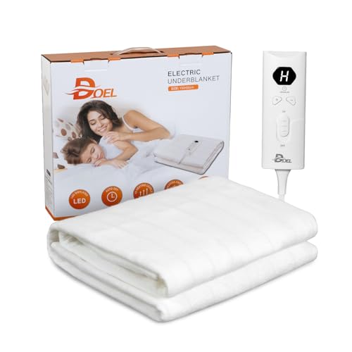 DOEL Heizdecke Einzel 150x80cm, Wärmeunterbett mit 10 Heizstufen,...