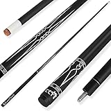 LING LI TE LLT 58-Inch Segmented Matte Glass Fiber Graphite Composite Billiard Cue, Billiard Cue (Black, 18 Ounces)