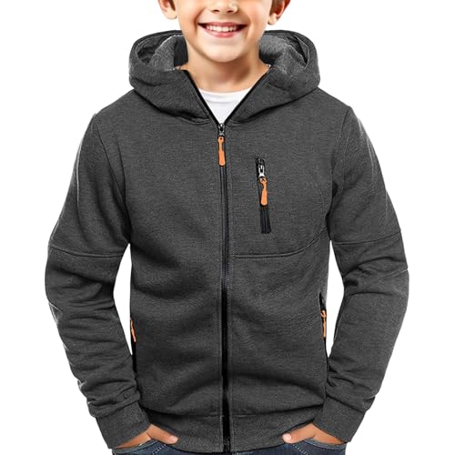 Boys Sweatshirts Waterproof Sports Kids Hoodie Casual Teens Long Sleeve Fashion Lightweight Zip Up Hoodies For Boys4