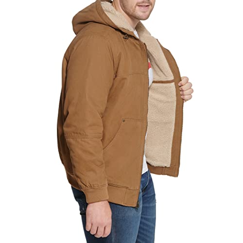 Image of Levi's Men's Workwear Cotton Canvas Hooded Bomber Jacket