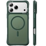 ORNARTO Funda para iPhone 17 Pro MAX Magnética,Translúcida,Verde Oliva