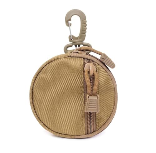 Image of GadgetBite Army Coin Pouch with Zipper for Multipurpose Use - Compact, Durable, Secure Storage for Coins, Keys, Cards, and Small Essentials - Ideal for Travel, Everyday Carry - Mustard (Pack of 1