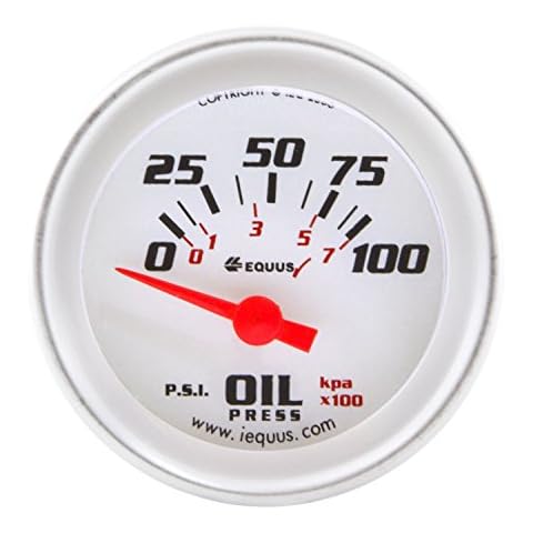 Equus 8264 2" Electric Oil Pressure Gauge with Multi Color Back Light Cover