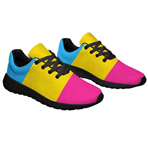 Sonzj-II LGBT Rainbow Shoes Mens Womens Running Sneakers Mesh Breathable Jogging Walking Shoes 5