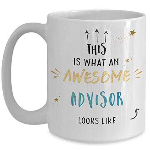 Mug à café humoristique - Cadeau Advisor - Advisor - Academic Advisor - College Advisor - High School Advisor Counselor Appréciation - Tasse à café blanche 325 ml Cover