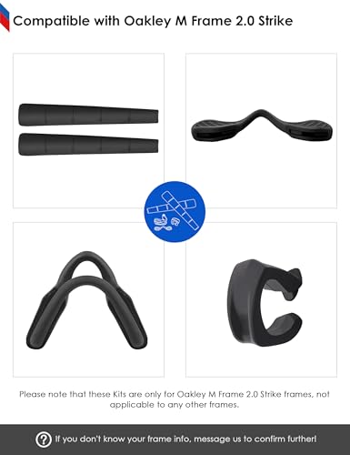 Image of BLAZERBUCK Replacement Earsocks & Nosepieces & Frame Clip for Oakley M Frame 2.0 Strike